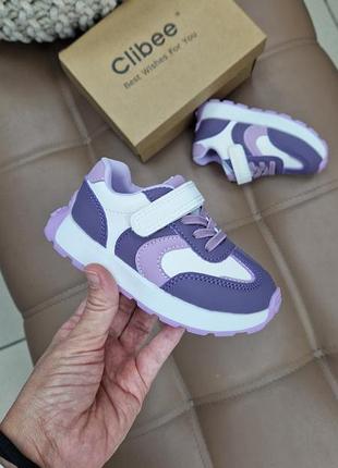 Р.22-27 кроссовки для девочек clibee артикул la627-4 purple