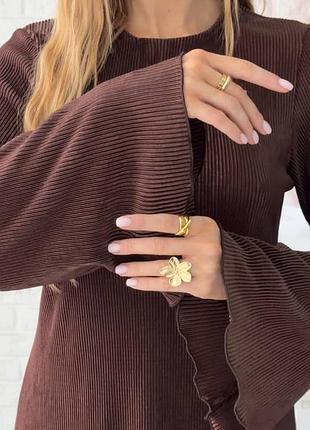 Мини платье гофре 9