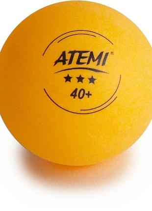 Мяч для настольного тенниса atemi 3* (поштучно), оранжевый