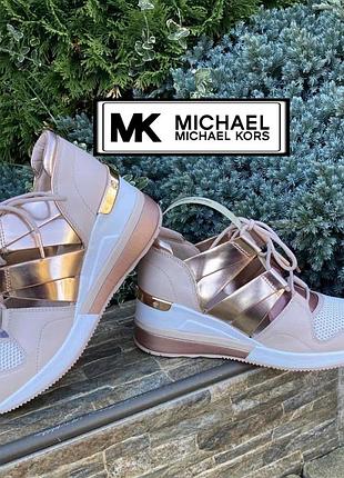Michael kors beckett оригінальні фірмові розкішні жіночі кросівки снікерси 36р.