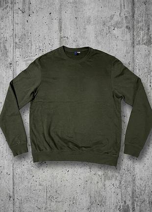 Мужской свитшот h&amp;m divided basic в цвете хаки 2