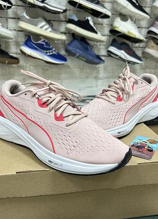 Жіночі кросівки puma aviator для бігу тренувань залу повсякденні легкі сітка рожеві спортивні бу 42-42.5 р комфортні оригінал дихаючі бігові сітка