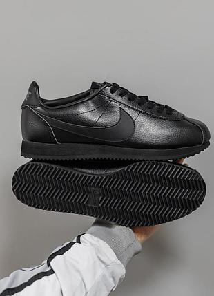 Кроссовки найк мужские и женские nike cortez black