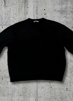 Чорний базовий світшот zara
