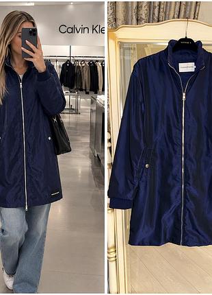 Оригинальная удлиненная куртка-бомбер calvin klein jeans, размер m (оригинал)