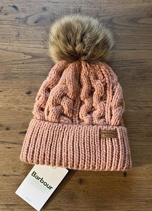 Новая зимняя шапка barbour penshaw cable beanie оригинал на девочку 3-7 л 50-53 см