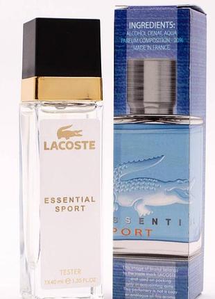 Парфюм с феромонами мужской lacoste essential sport pheromone parfum, 40 ml
