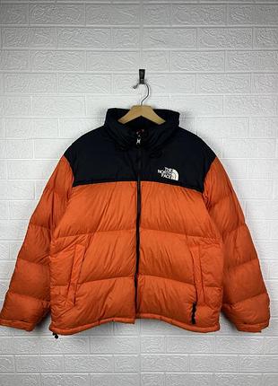Пуховик чоловічий the north face 1996 retro nuptse puffer jacket помаранчевий чорний xl