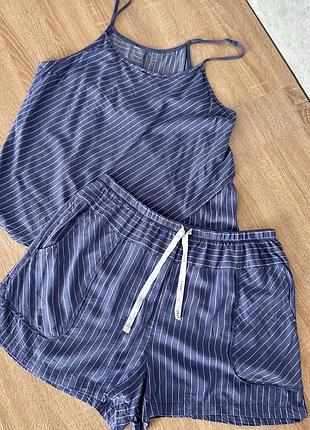 Піжама/комплект для дому dkny (майка та шорти), розмір m