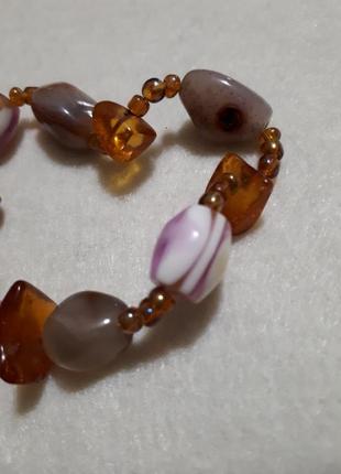 Браслет під бурштин