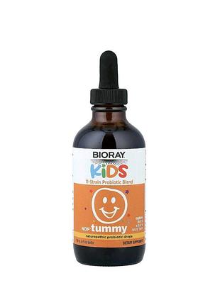 Kids, ndf tummy,  суміш пробіотиків із 11 штамів, малина, 118 мл