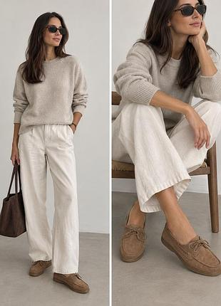 Топсайдери лофери massimo dutti замш, р. 41
