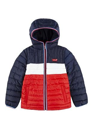 Демісезонна куртка пуховик levi's color block оригінал підліткова / xs