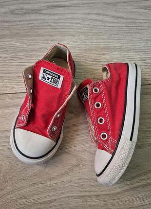 Дитячі кеди converse червоні 24