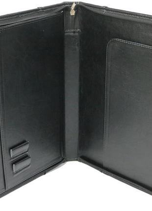 Деловая папка exclusive 710600 из искусственной кожи — для документов а4, черная