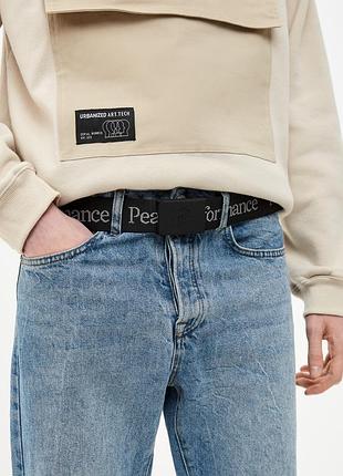 Ремень пояс унисеск ткань текстильный peak performance rider belt черный