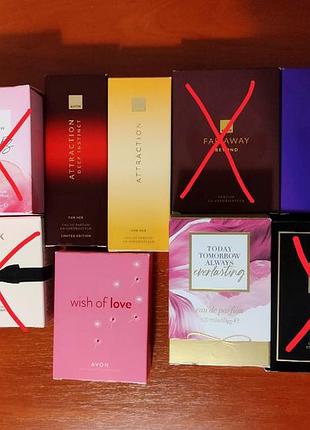 Парфуми avon attraction, far away beyond, wish of love, today tomorrow always