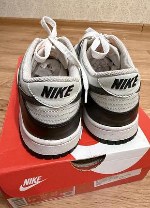 Кросівки чоловічі nike dunk low white/black 4