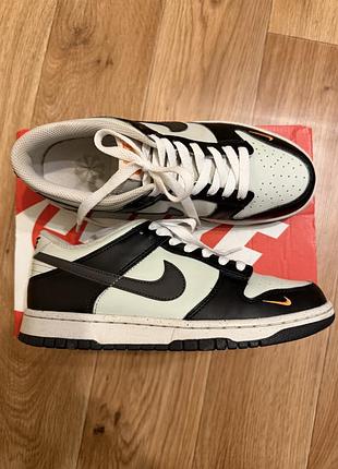 Кросівки чоловічі nike dunk low white/black 5