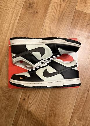 Кросівки чоловічі nike dunk low white/black 6