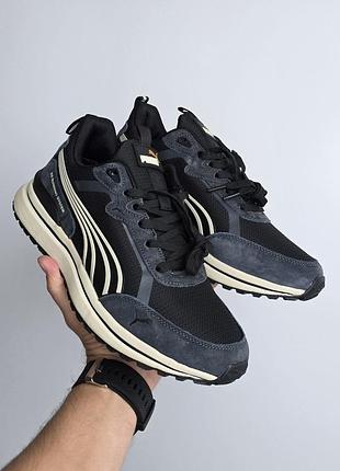 Мужские кроссовки puma rs running | gore-tex • grey black cream •