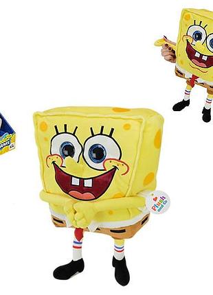М'яка іграшка kh102/001l "губка боб" 35см у коробці р. 24x20x37 см sponge bob