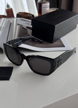 Очки баленсиага баленсіага black/black bb036sk 001 56/17/130