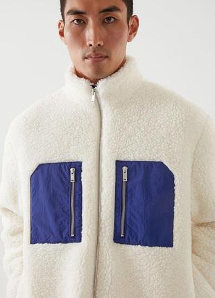 Чоловіча шерпа cos teddy patch-pocket jacket 6