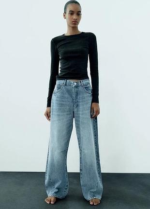 Zara джинси baggy блакитні 36-38