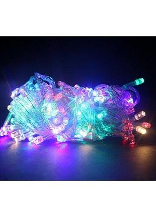 Гирлянда светодиодная новогодняя цветная 200 led 14 м | гирлянда электрическая| новорічна гірлянда|