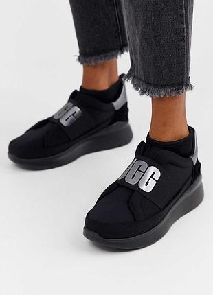Жіночі кросівки ugg оригінал угг кеди хайтопи снікери осінні чорні масивні