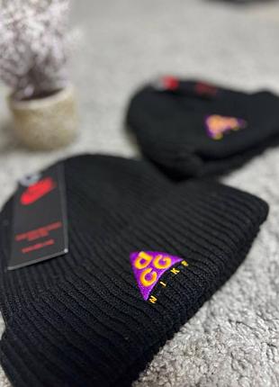 🔥 шапка nike acg чорна 💜😎 4