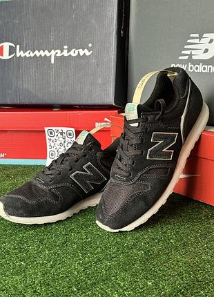 Кросівки new balance 373 чорні, розмір 40, довжина устілки 26,5 см, замша/текстиль