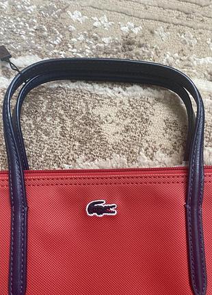 Шопер жіночий lacoste червоний 3