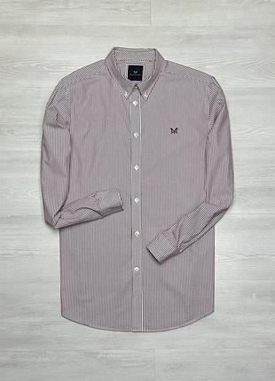 Crew clothing фірмова чоловіча смугаста сорочка кежуал англія 🏴󠁧󠁢󠁥󠁮󠁧󠁿 оригінал