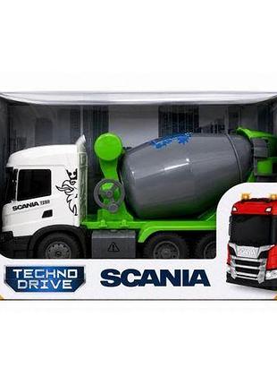 Автомодель серии big truck – бетоносмеситель scania (свет, звук)