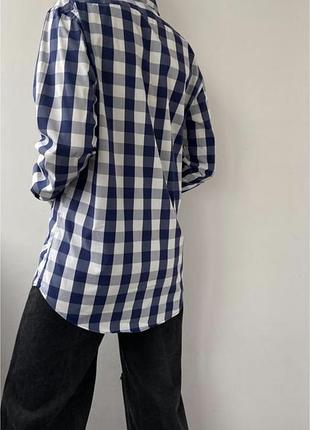 Стильна сорочка zara man в клітинку (superslim fit)