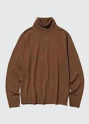Водолазка жіноча uniqlo вовняна гольф із 100% мериносової вовни