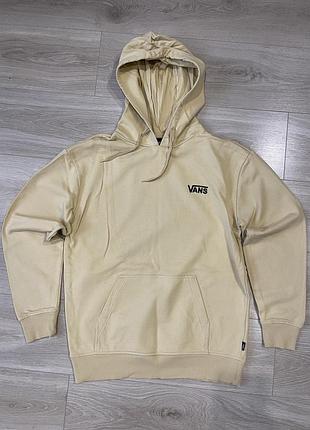Оригінальне худі vans (100% бавовна), розмір xs молочний бежевий