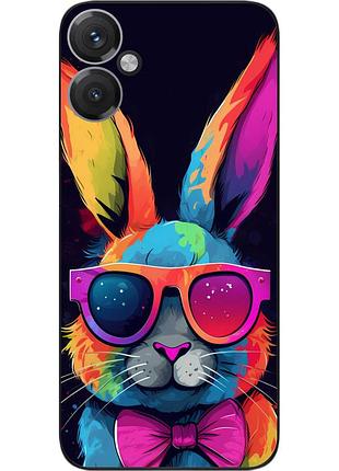 Чохол силіконовий epik для honor 400 з принтом райдужний кролик