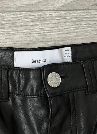 Шкіряні брюки штани bershka 3