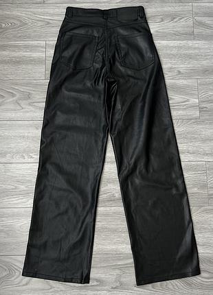 Шкіряні брюки штани bershka 4