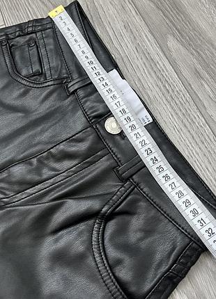 Шкіряні брюки штани bershka 8