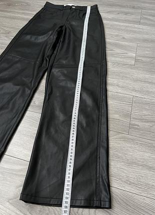 Шкіряні брюки штани bershka 9