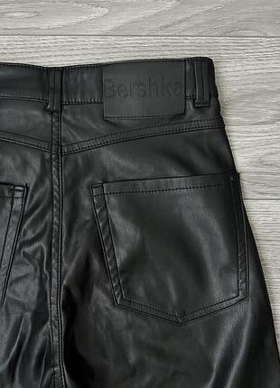 Шкіряні брюки штани bershka 6