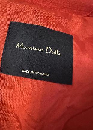Червоне легке пальто massimo dutti 3