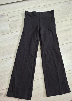 Утепленные черные лосины клеш h&amp;m, 116