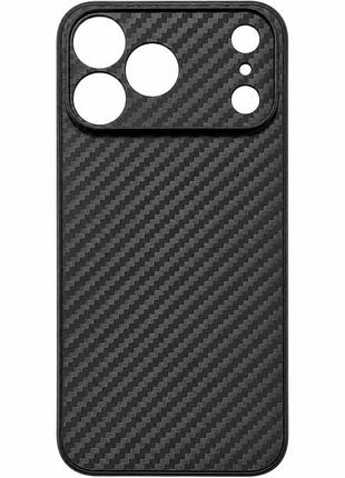 Ультратонка накладка carbon ultra slim для apple iphone 17 pro max / 18 pro max матовий чохол з карбоновим візерунком айфон 17 про
