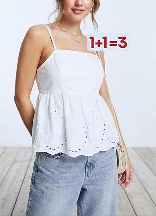 1+1=3 🎁 майка топ из прошвы от primark