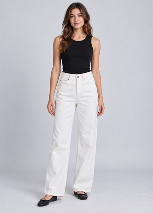 Белые джинсы pull &amp; bear, размер eur 34.